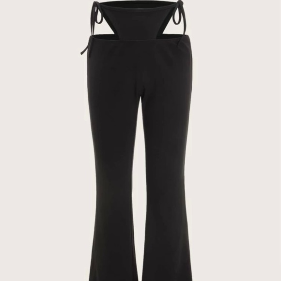 SHEIN Pants & Jumpsuits Shein Cutout Tie Side Pants Poshmark